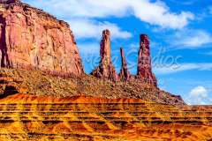 474b Three Sisters Monument Valley preview