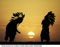 419a American Indian Chiefs Silhouette 59302569